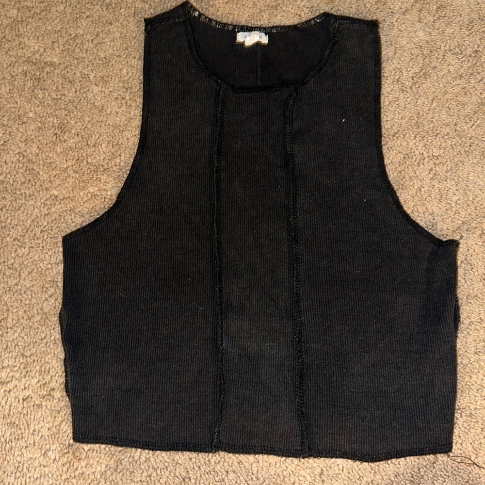 Black garage tank